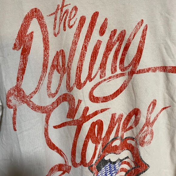 H&M Divided The Rolling Stones US Flag Tongue Graphic T-Shirt Size L - Picture 3 of 7